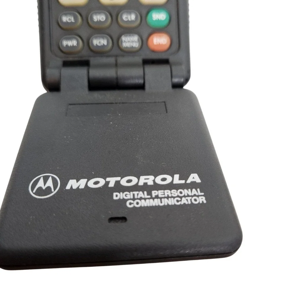 Vintage Motorola Flip A Bell Atlantic Black Phone Car Charger Case Manual Parts